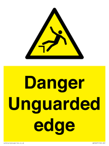 Danger Unguarded edge